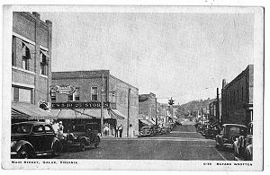 galax30s.jpg
This view of main street in Galax is taken from a 1930s era postcard.
