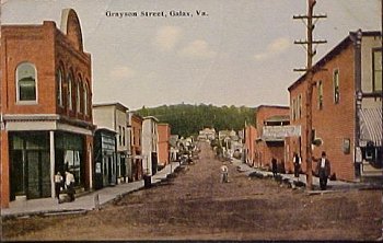 graysonstgalax1913.jpg
This image of Galax's Grayson Street is from a 1913 postcard.
