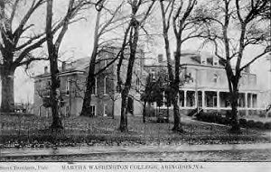 marthawashcol1910.jpg
This view was made circa 1910.  The College closed in 1928, and is now the Martha Washington Inn.
