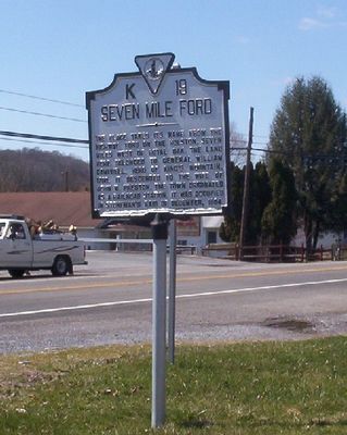 Seven Mile Ford - Historical Marker
Photo by Jeff Weaver, March 22, 2006.
