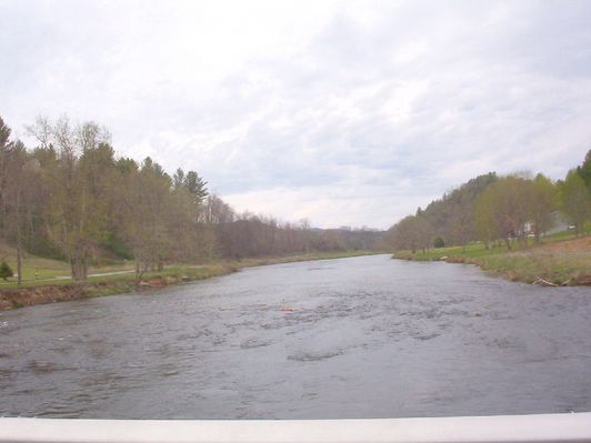 100_1591.jpg
This image was taken from the Piney Creek Low Water Bridge.  The land on the right is in Alleghany County, while that on the left is in Ashe County.  The right bank of the river is the county line.  Photo by Jeff Weaver, April 16, 2006.
