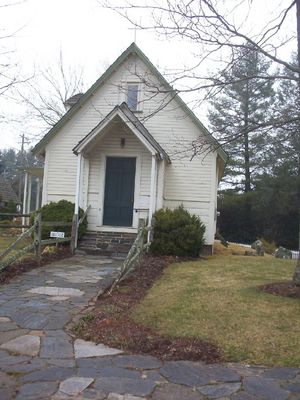 Glendale Springs - Holy Trinity Episcopal Church
This is one of the two Episcopal Churches in Ashe County with frescoes. This one is the host of "The Last Supper" by Ben Long, featured in another photo on this website.  Photo by Jeff Weaver, March 2007.
