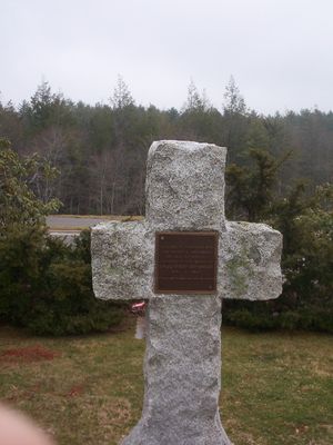 Glendale Springs - Memorial Marker at Holy Trinity Episcopal Church
Photo by Jeff Weaver, March 2007.
