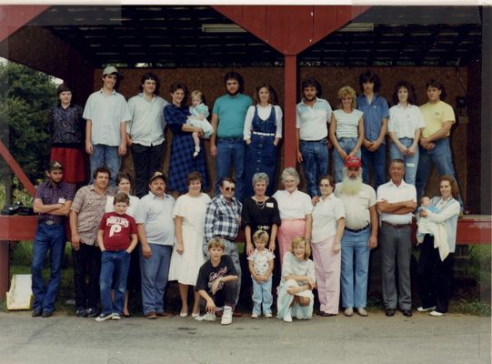 915.jpg
Taken ca. 1990, this is the Wilburn Weaver family.  Taken at the Helton Community Center, Ashe County, NC.
