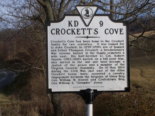 Crockett's Cove - Historical Marker
Photo by Shawn Dunford, courtesy of David Arnold [email]david.arnold@adelphia.net[/email]
