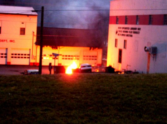 Fries - Propane Explosion
Fries Propane Explosion, December 10, 2007, around 5:00p.m.  Iva Lee Stanley/Martin and daughter Mary Kay Martin/Leonard died as a result of injuries sustained in explosion.  Three others injured, two businesses destroyed.  Fries Fire Department receives damage.  David Arnold & Shawn Dunford photographers.  Courtesy of David Arnold [email]david-arnod@comcast.net[/email]
