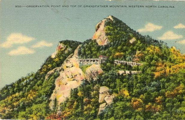 Banner Elk - Observation Post on Grandfather Mountain
This postcard was mailed from Furches, NC in 1946.  Courtesy of [email]rel1@bellsouth.net[/email]
