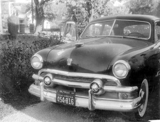 Smith, Mike
MIKE SMITH AND HIS 1951 FORD  /  SALTVILLE, VA.  /  1958.  Courtesy of Don Smith [email]dsmith1043@comcast.net[/email]
