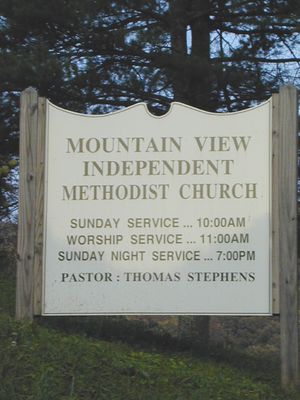 Mountain View Church Sign.jpg
Photo courtesy of Carole Eastridge Waters.
