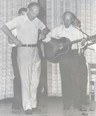 Saltville - Local Musicians
PETE FRYE, LEFT AND L. W. FRYE  
 
REAR, OSSIE ROBERTS, LEFT AND ED DELP
 
HOBART SMITH MUSIC FESTIVAL SHOW  /  R. B. WORTHY HIGH SCHOOL  /  JULY 1972
 
CHARLES SLATE PHOTO.  Courtesy of Don Smith [email]dsmith1043@comcast.net[/email]
