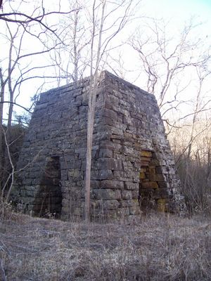 Cripple Creek - Raven Cliff Furnace
Raven Cliff Furnace, located on National Forest Recreation Area, Gleaves Rd., Cripple Creek, Wythe County, VA.  Photo by Shawn Dunford.  Courtesy of David Arnold [email]david.arnold@adelphia.net[/email]

