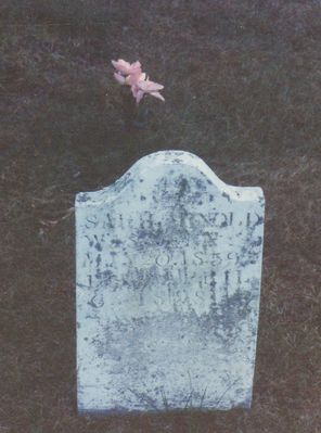 arnoldsarah.jpg
Grave Marker for Sarah Arnold.  Born May 20, 1839 - Died ____ 1898.
