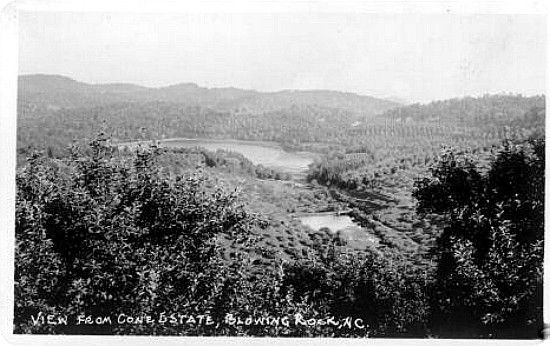 Blowing Rock - View of Village
This view of the village of Blowing Rock was taken from the Moses Cone Estate in 1930.
