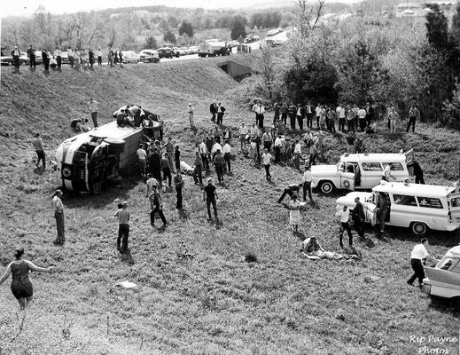 Saltville - Bus Wreck
45 YEARS AGO...R. B. WORTHY HIGH SCHOOL, SALTVILLE, VA. /  SENIOR TRIP BUS WRECK  /  CHARLOTTESVILLE, VA.  /  MAY 1962
 
RIP PAYNE PHOTO  /  COURTESY OF PAT CLAPP WIMMER.  Courtesy of Don Smith[email]dsmith1043@comcast.net[/email]

