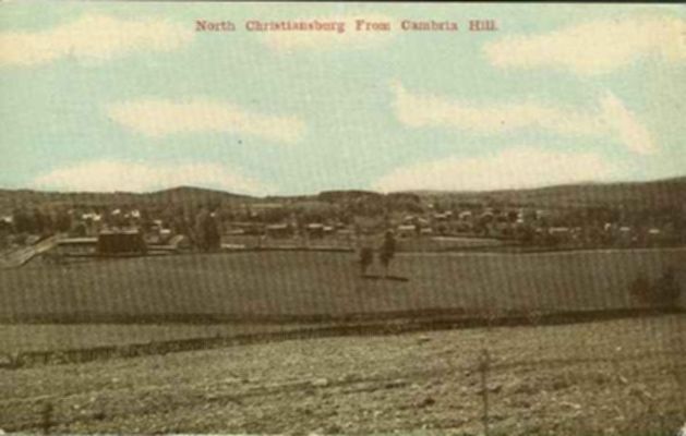 Cambria - View from Cambria Hill
This view of North Christiansburg was taken from Cambria Hill circa 1910.
