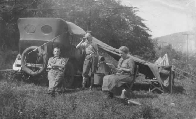 campingonWhitetop.jpg
Relatives from Paterson, NJ, visiting Hannah Haigh Littlewood, of Helton, camped out on White Top during the 1920s.  Courtesy of Emily Kilby [email]erk44@verizon.net[/email]
