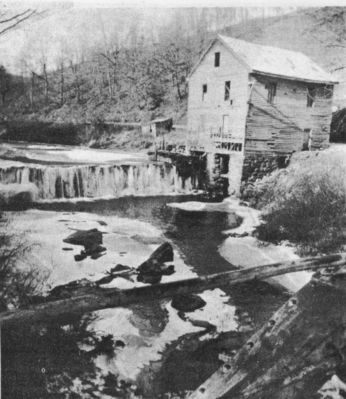 catronmill~0.jpg
This circa 1900 image shows Catron's Mill beside a partially frozen creek.
