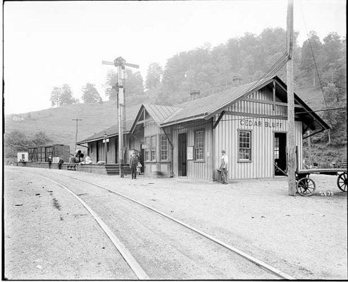 cedarbluffdepot.jpg
This photo of the railroad depot in Cedar Bluff dates to circa 1900.
