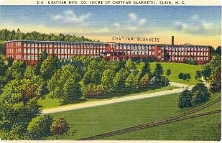 chathammfg.jpg
This postcard from the 1940s boasts, "Chatham Blankets".
