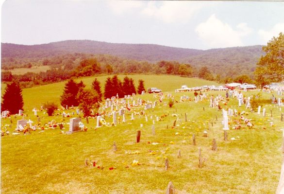 decorationday~0.jpg
Decoration Day at Haw Orchard Baptist Church Cemetery is the 2nd Sunday in August.  This photo is from 1979 and was taken by Jeff Weaver.
