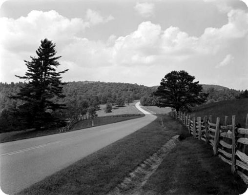 Doughton Park - Blue Ridge Parkway
This Library of Congress Image shows the Blue Ridge Parkway winding through Doughton Park.
