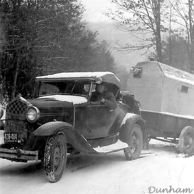 dunhammyrl1956.jpg
MYRL DUNHAM OF SALTVILLE, VA. IN HIS 1931 FORD PULLING A HOMEMADE CAMPER /
 
DEER HUNTING TRIP TO THE HURRICANE AREA / NOVEMBER 1956
 
DUNHAM COLLECTION.  Courtesy of Don Smith[email]dsmith1043@comcast.net[/email]



