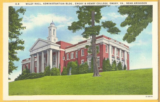 ehwileyhall1940.jpg
This circa 1945 postcard shows Wiley Hall on the Emory and Henry Campus.
