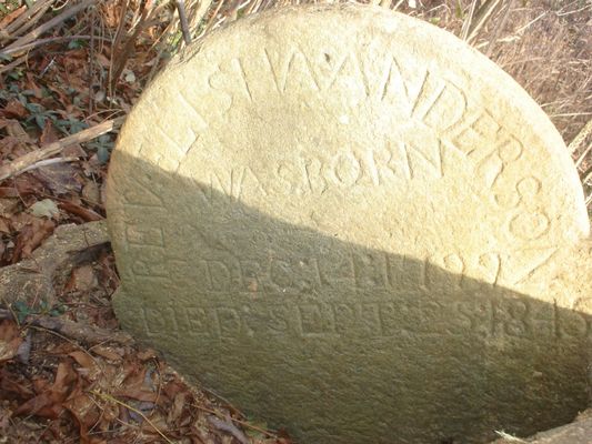 elishaandersonstone.jpg
This grave stone is in the Elisha Anderson Cemetery.  Photo November 5, 2006 by Chrissie A. Peters.
