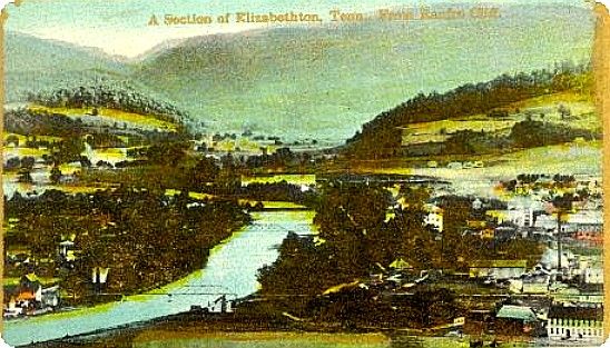 Elizabethton - Bird's Eye View
This is from a 1910 postcard.
