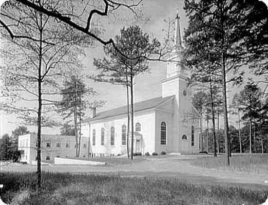 Elkin - First United Methodist Church
This view shows the First United Methodist Church of Elkin from the northeast.  The image was created in 1960.  From the collections of the Library of Congress.
