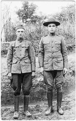 galaxwwisoldiers.jpg
This World War I photo was taken by Galax Studios and the very youthful appears of these fellows makes me believe they were members of the local home guard at this time.
