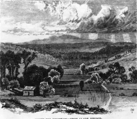 glade1860.jpg
This wood cut purports to show the village of Glade Spring ca. 1840.  The mountain in the background is Whitetop, perhaps exaggerated.
