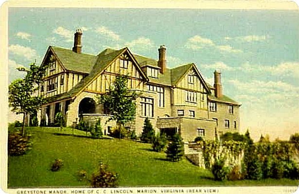 greystonemanor.jpg
This 1920s postcard shows the rear view of the Greystone Manor, home of C. C. Lincoln.
