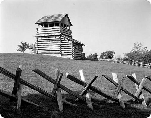 Fancy Gap - Groundhog Mountain
Fire tower located at Groundhog Mountain constructed in 1942.  Photo from the collection of the Library of Congress.
