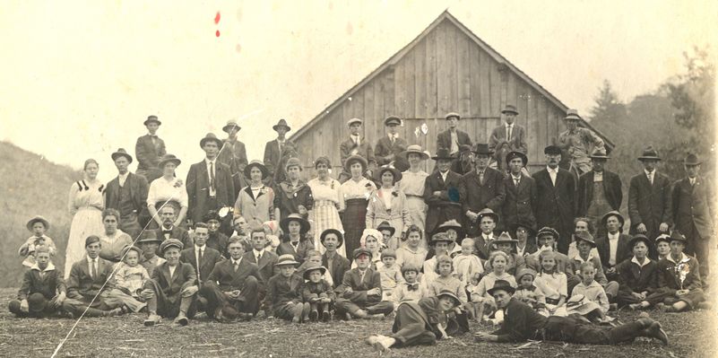 groupatbethel.jpg
This photo was taken at the Amos Parks farm in the Bethel community about 1915. According to my aunt, a version of it was published in The Declaration in Dec. 1963. I can ID a few people but most of them I don't know. I don't even know the occasion for the photograph. A cousin of mine has the original of this one and she has given me permission to share it out.
Courtesy of Rod Coates
