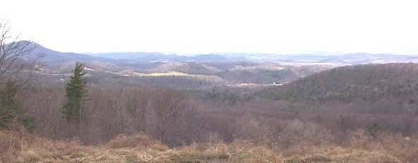 holstonvalley2.jpg
This is a view of the Holston River Valley taken from the Skull's Gap overlook on Route 600 between Chiilhowie and Konnarock.  Skull's Gap is in the Iron Mountain Range.  The mountain in the distance is Walker mountain.  Photo by Jeff Weaver, winter, 2003.
