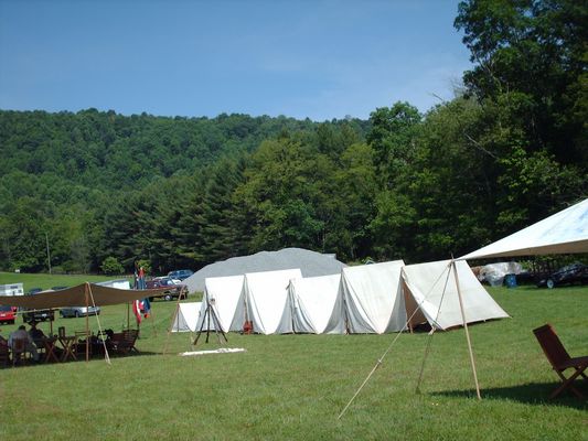 june2006pic 027.jpg
Photo June 10, 2006, by Jeff Weaver.  This photo shows part of the 'camp' for the reenactors.
