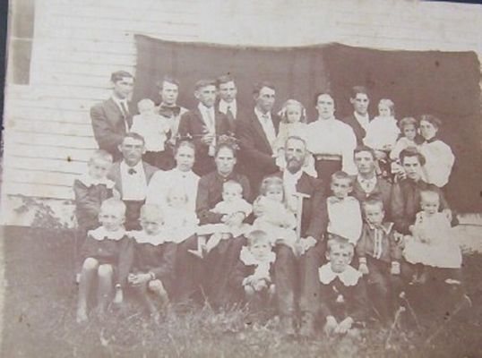 kilbytroyfamily.jpg
In the family picture the ones in the back row are (left to right) Charlie and Maxie Kilby and son Carver, Louis J. Kilby, Gaither Kilby, Luther and Bertha Kilby Richardson and baby daughter Maude Testerman, Harvey and Mattie Kilby Owen (Mattie is holding Mae and Harvey is holding Mary).
Front row (left to right) Millard and Annie Kilby with sons, Ivan, Guy, John (Annie is holding Ruth: two two sons are in front of them), Grandma Cosby holding Preston, Grandps Troy Kilby holding Ala, (Aunt Ala will be 102 next month) Luther and Flossie Kilby with sons, Gartman, Troy and Bruce on Flossie lap; in front of them is Carl and Webb Kilby.
 
Courtesy of Mary Campbell Worley [email]bobworley@skybest.com[/email]

