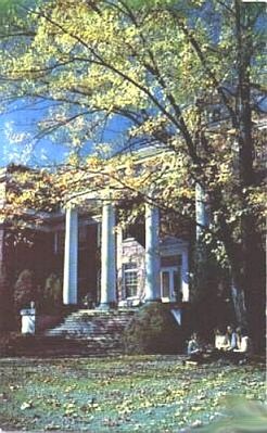 marioncollege2.jpg
This photo was taken in the 1960s and shows some students sitting outside the main building in the fall.
