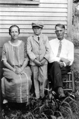 minnieanderson~0.jpg
Minnie Elvira Anderson with her second husband, Charlie Deathridge (sp?), and her son Gale from a prior relationship. Minnie is my great-grandmother, Papaw James Virgil Anderson's mother. Uncle Gale is 90 years old and still living in the Smyth County area. Picture from Lena Anderson Osborne. 
 

