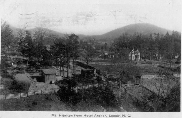 Lenoir - Hibriten Mountain
This view of Hibriten Mountain was taken from Davenport College in 1908.
