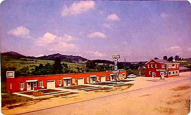 Laurel Springs - Myers Motor Court
This postcard of a motel is from the 1950s.
