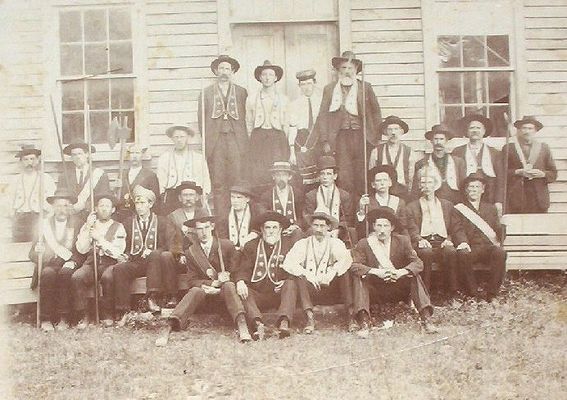 oddfellowswhitetop.jpg
This photo was probably taken in the 1910-1920 time period.  
1st Row: Wiley ________; Ephraim Greer; ______ Blevins, ____ T. S_____; H. C. Weaver; Monroe Miller, Shelton Blevins, Marion Sturgill, Cicero Price, Elijh Blevins, Melvin Sturgill, Frank Wells

2nd Row: Johnson Blevins, Vint Sturgill, Dock Price, Nelson Sheets, Conley _____, _______; Howard Weaver, Junior Coles, Dr. Jake Hopkins, Linder Cole; Harrison Powers, Enoch Hart

3rd Row: Howard Price, Billy Kilby, Wiley Carter, Tom Price

Image courtesy of the Grayson County Historical Society, Independence, Virginia


