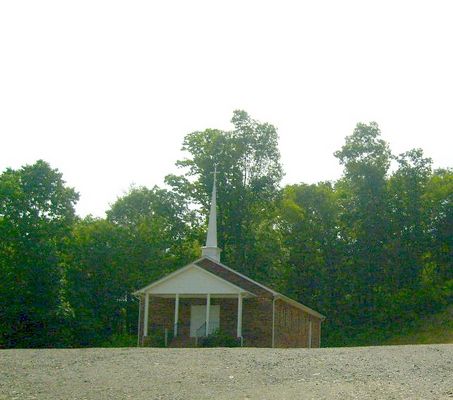 Bridle Creek - Grace Freewill Baptist Church
Located on the south side of U.S. 58, Grace Freewill Baptist Church is a new comer to the Grayson County faith community, having been founded about 1998.  Photo June 8, 2007 by Jeff Weaver.
