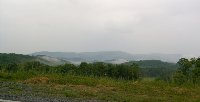 Whitetop - Morning Mist
This photo was taken on a rainy morning, looking south from U.S. 58 near Whitetop Post Office.  Photo June 13, 2007 by Jeff Weaver
