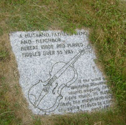 Haw Orchard - Albert Hash Memorial Stone
This stone is in Haw Orchard Cemetery.  Photo June 13, 2007 by Jeff Weaver.
