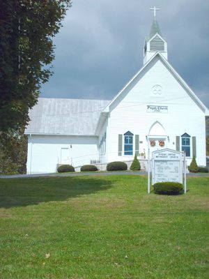 pics 084.jpg
Organized in 1793, this is the oldest congregation in Tazewell County, VA.  This is their third building.  It is located a few miles west of Tazewell on the north side of US 460.  The church's web presence may be found [url=http://www.gbgm-umc.org/pisgah/]here.[/url]  Photo September 20, 2006 by Jeff Weaver.
