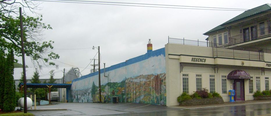 West Jefferson - Public Art
One of the murals painted on the sides of buildings in West Jefferson.  Photo by Jeff Weaver, June 3, 2007.
