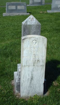 pics 166.jpg
Petty died while serving in the 42nd Infantry Division on September 12, 1918, while serving in World War I.  This gravemaker is located in the Piney Creek Methodist Church Cemetery and was photographed on September 27, 2006 by Jeff Weaver.
