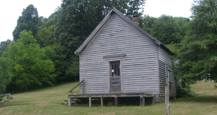 Groseclose - Lindamood School
This one room school dates from circa 1890.  Photo July 13, 2007 by Jeff Weaver.
